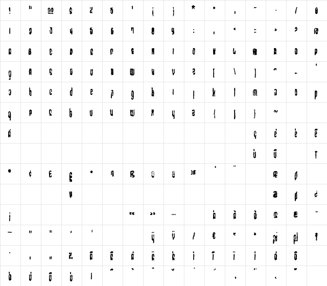 Saturate Organic  glyph index