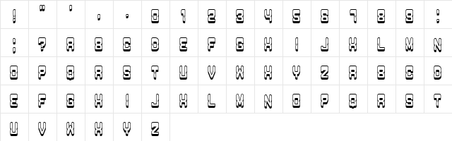 Passage Regular  glyph index