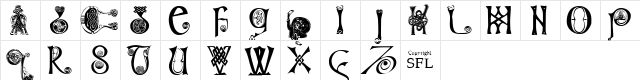 Columba Regular  glyph index