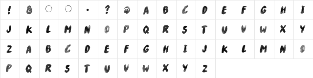 River Drive Regular  glyph index