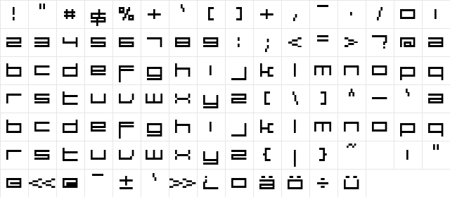 large9 Normal  glyph index