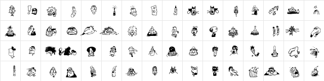 AIMoreHeds Regular  glyph index