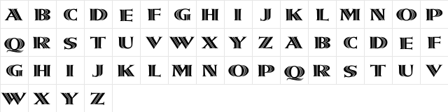 Metroliner Wd Regular  glyph index