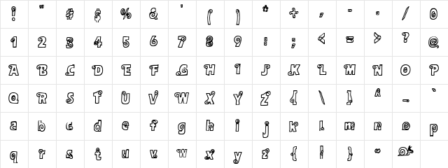 Alphasnail Alphasnail  glyph index