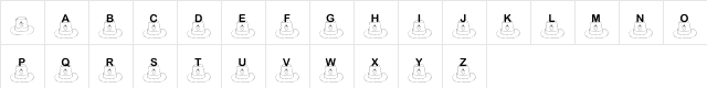 KR St. Patty's Hat Regular  glyph index