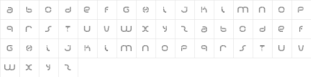Soda Regular  glyph index