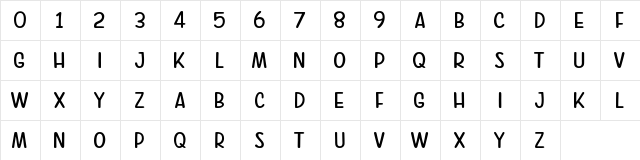 Good Feeling Sans Regular  glyph index
