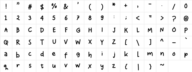 Gempita Regular  glyph index