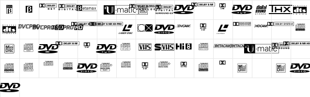 Audio Video Pi Regular  glyph index