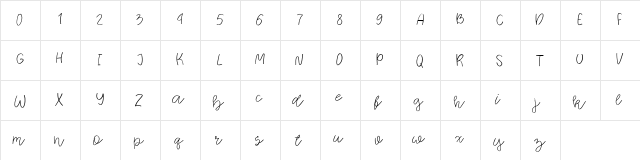 Jorge Regular  glyph index