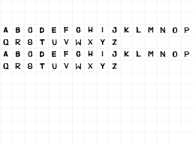 KPK Project Regular  glyph index