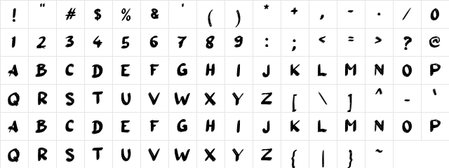 a Aksi Mosi Regular  glyph index