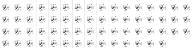 101! December 14 1991 Regular  glyph index