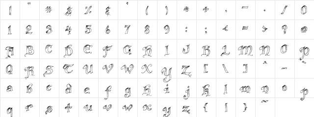 LOT Quest Regular  glyph index