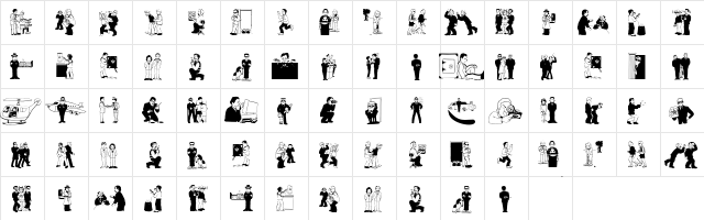 SecurityPeople Regular  glyph index