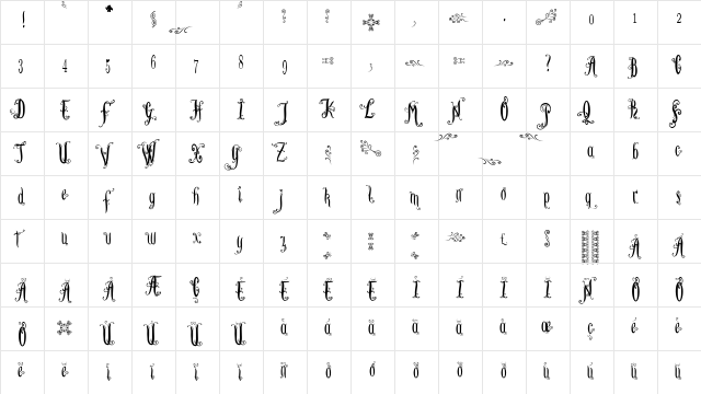 Lutin_Paniquangoisse Flamme  glyph index