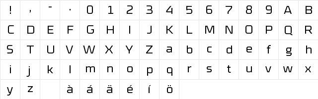 Cube Light  glyph index