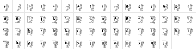 pf_xmas_tag1 Regular  glyph index