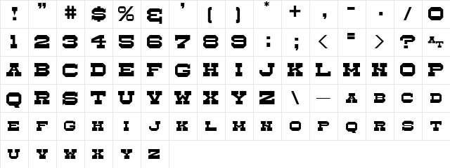Whistle Stop JL Small Caps Regular  glyph index