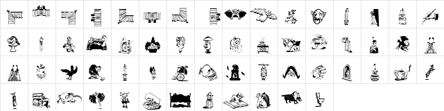 Gargoyles de France Medium  glyph index