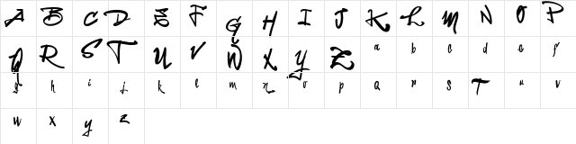 Vtks LaPrensitcha Regular  glyph index