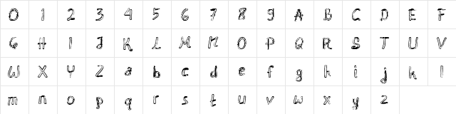 Shadows Regular  glyph index