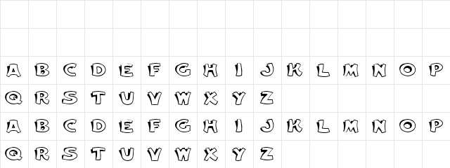 EquableCaps Normal  glyph index