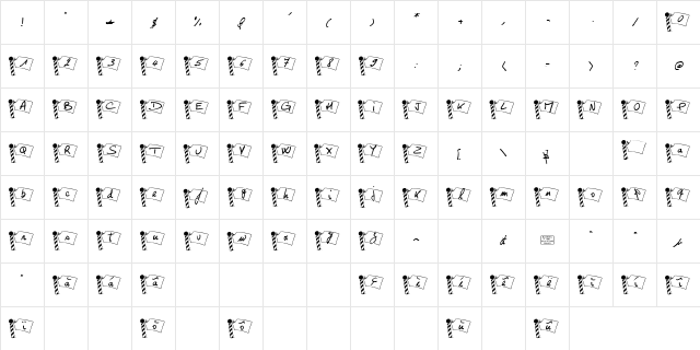 Pole Nord Georges  glyph index