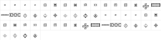 VTCeltia Keys Regular  glyph index