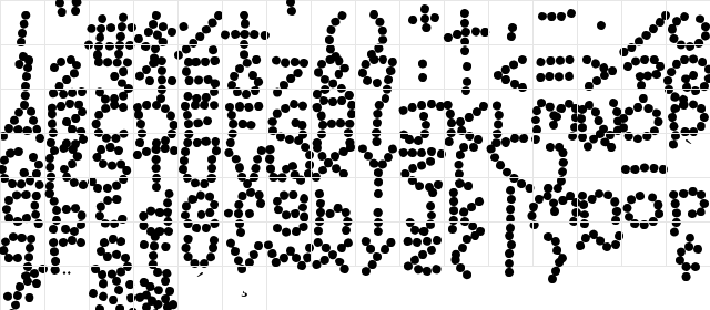 Bead Necklace Regular  glyph index