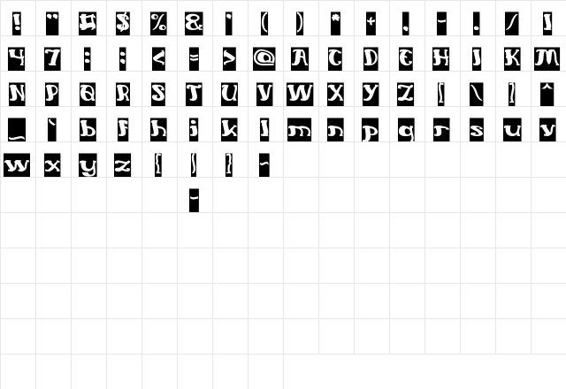 Everlasting Song-Negative Regular  glyph index