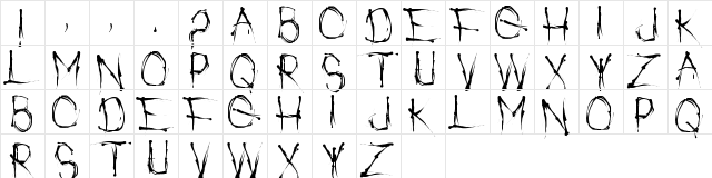 Watch People Die Regular  glyph index