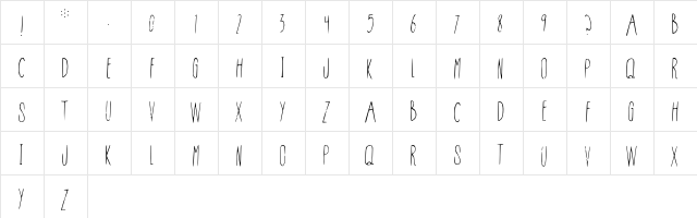 Conspiracy Regular  glyph index