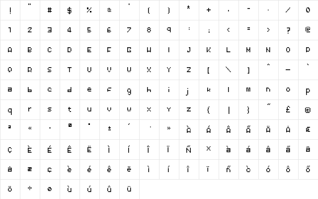 attempt Regular  glyph index