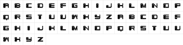 Zylinder Filled Regular  glyph index