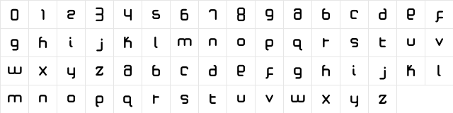 Total Millenial Regular  glyph index