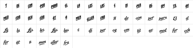 CatchWords Two  glyph index