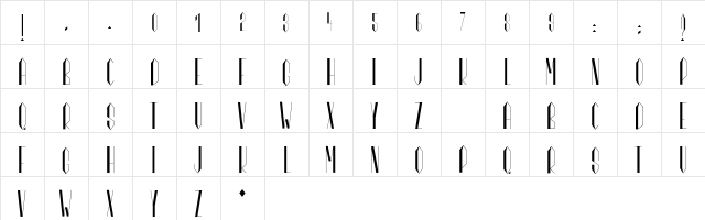 Marianne Regular  glyph index