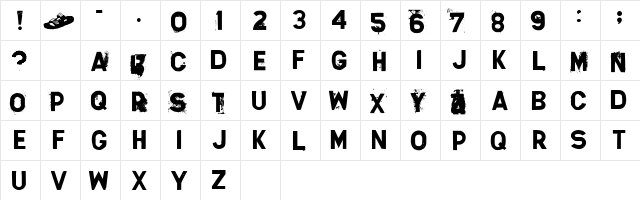 Silver Sideshow Regular  glyph index