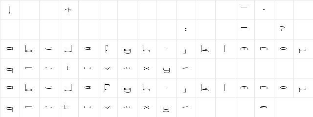 Fantastic Junk Regular  glyph index