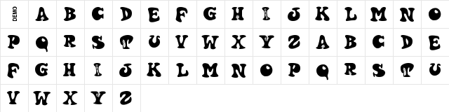 Harty Demo  glyph index