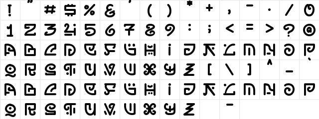 doodlez forever -demo version- Regular  glyph index