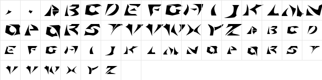 SabertoothExtended Regular  glyph index