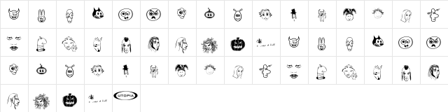 Fred Regular  glyph index