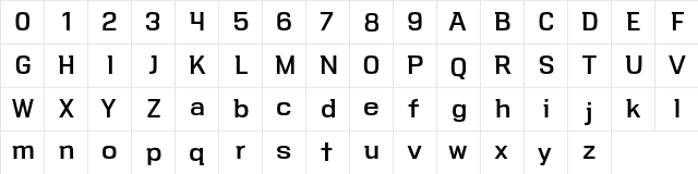 VersaBlock-Personal-Use-Only Regular  glyph index