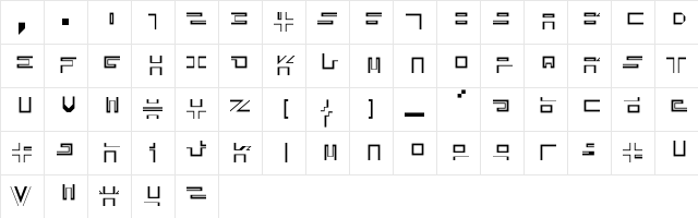 City Architecture  glyph index