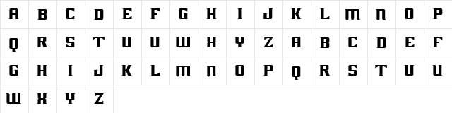 GHOST RIDER MOVIE Regular  glyph index