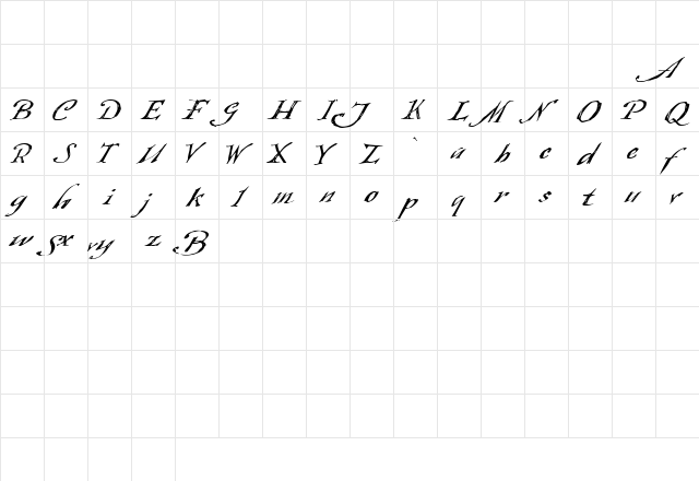 Queensland Regular  glyph index