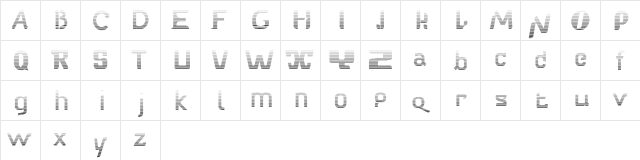 BabelfishZebral Regular  glyph index