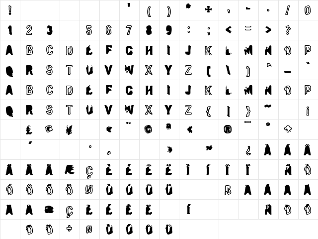 Eclipsed Moon Outline  glyph index